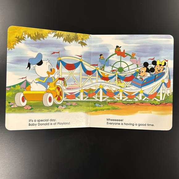 Disney: Baby Donald Goes to Playland - Hardcover Children’s Board Book - Picture 3 of 6